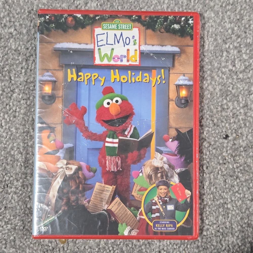 Sesame Street Elmo's World Happy Holidays DVD Brand New Sealed Kelly Ripa